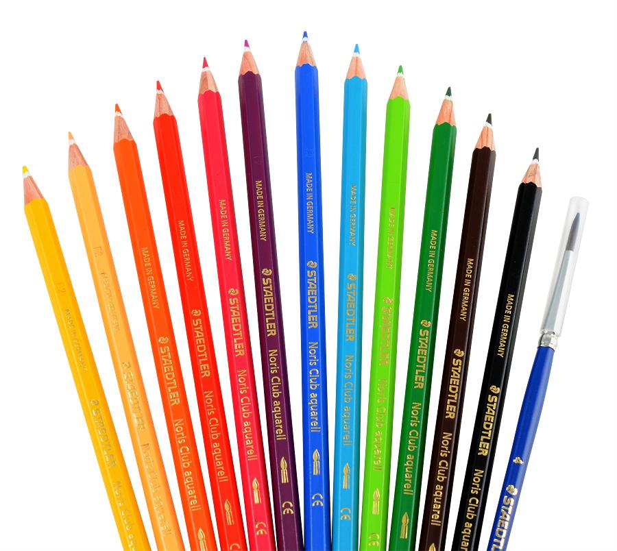 crayon papier aquarelle