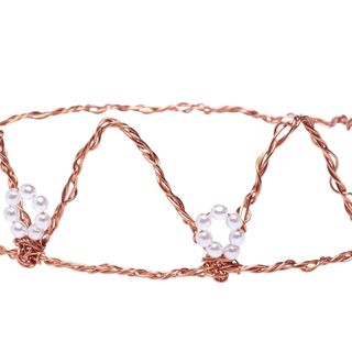 Couronne des Rois en fil de cuivre et perles cirées