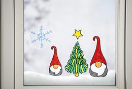 Décorations de Noël en Window Color
