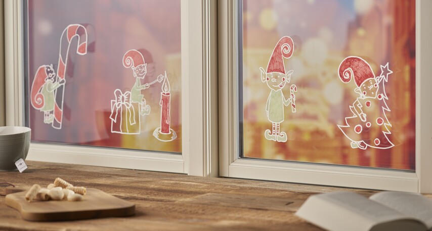 Feutres craies : les utiliser pour décorer les vitres et miroirs, c'est  facile et ludique !