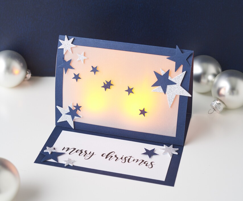 Carte De Vœux Lumineuse Loisirs Creatifs Vbs Hobby Service