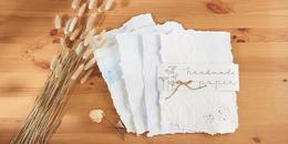 Fabrication de papier Papierschöpften: Handgeschöpftes Briefpapier