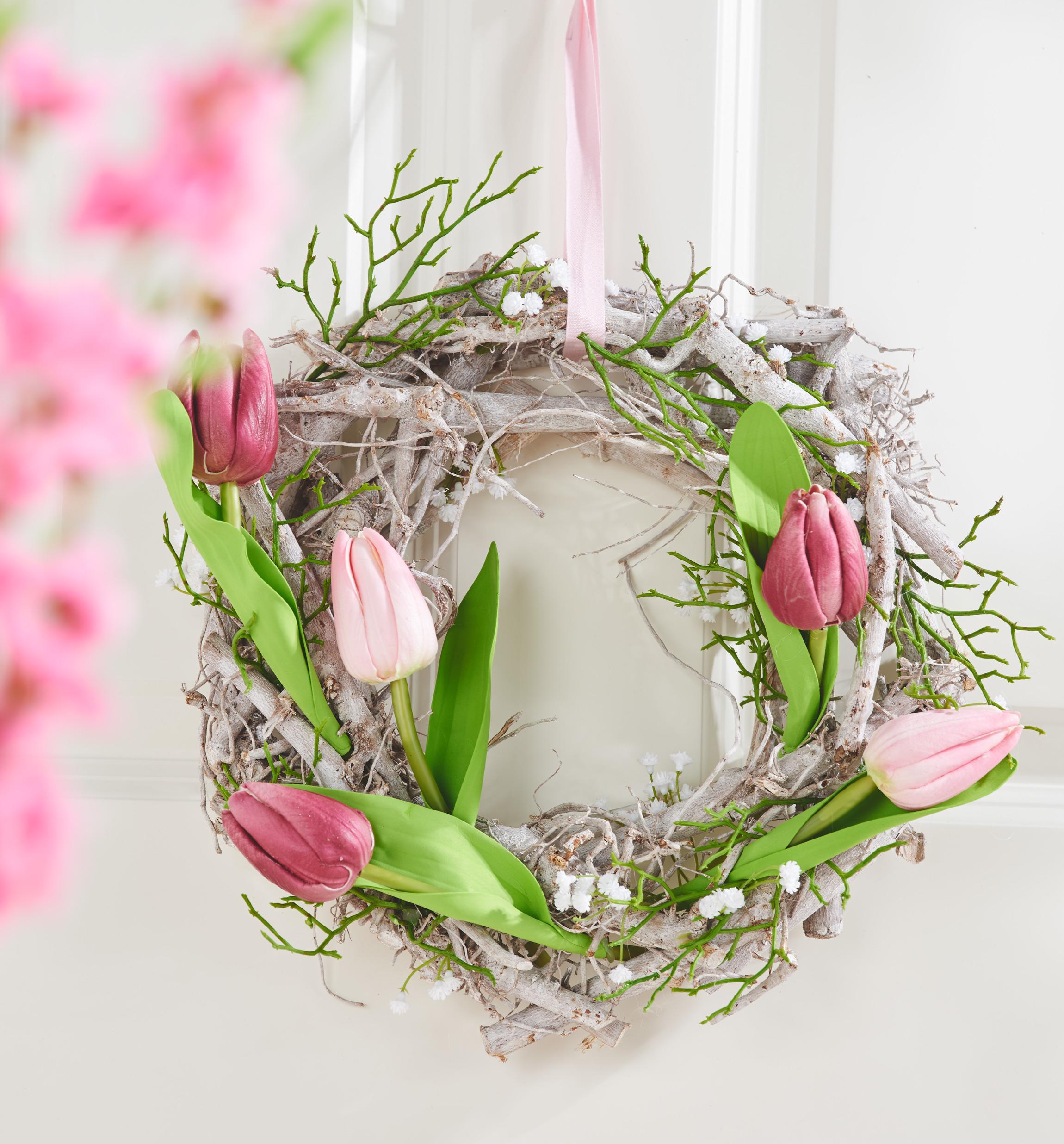 Couronne De Porte Halloween - Chat Noir Et Roses Orange - Déco Gothique Plantes Artificielles - Pour Intérieur/Extérieur