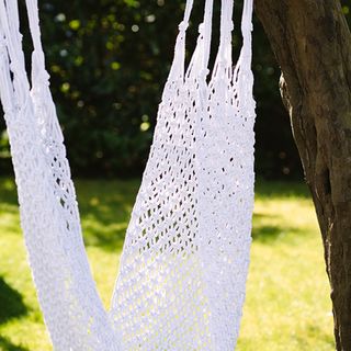 Chaise hamac en macramé