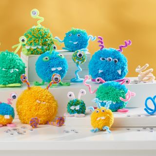  Kit créatif VBS « Monstres en pompon »