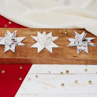 Étoiles de Fröbel en tissu