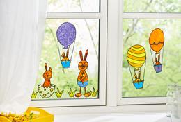Décorations de fenêtre pour Pâques