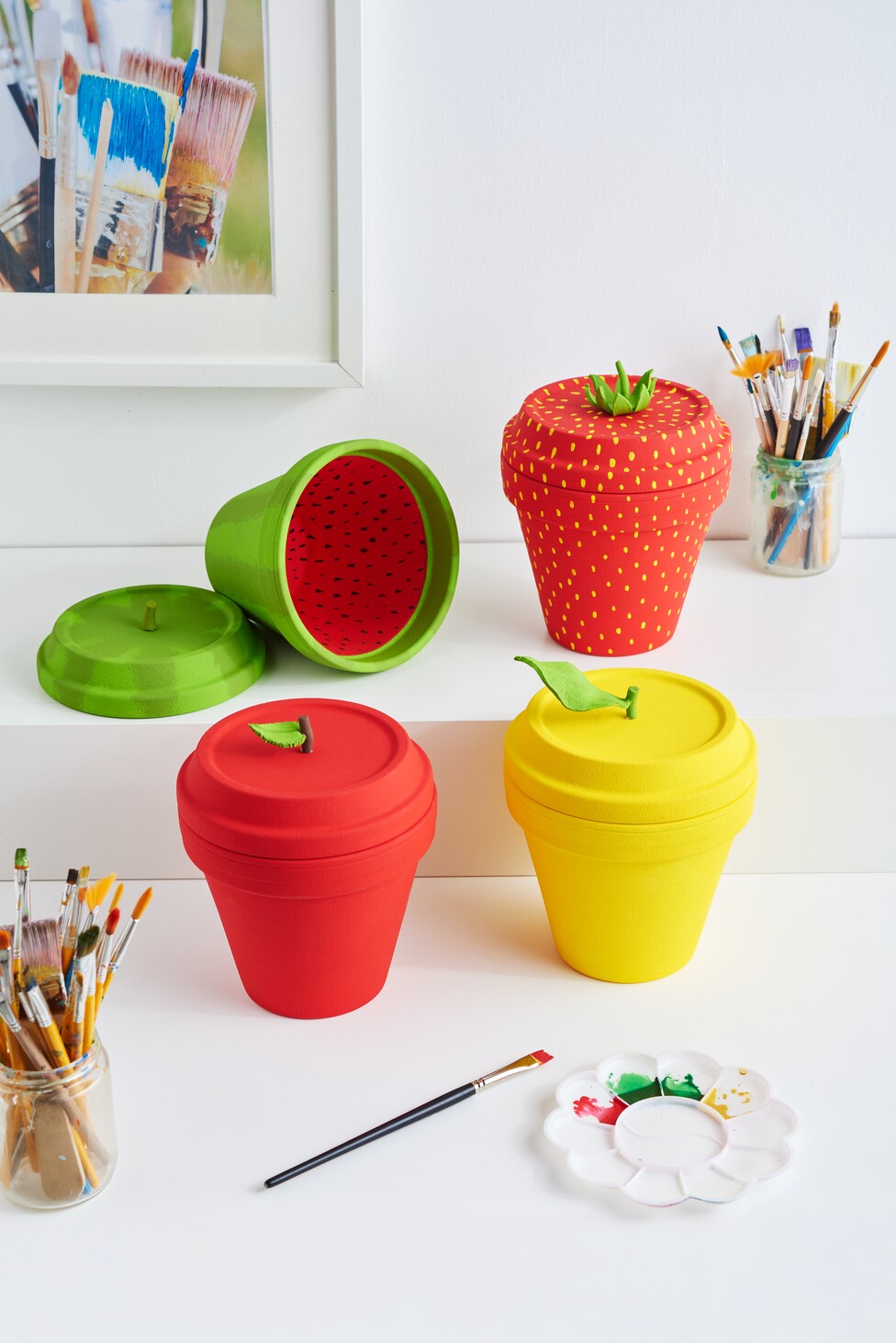 Früchte-Töpfe basteln