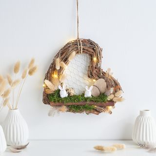 Couronne de c&oelig;ur printani&egrave;re