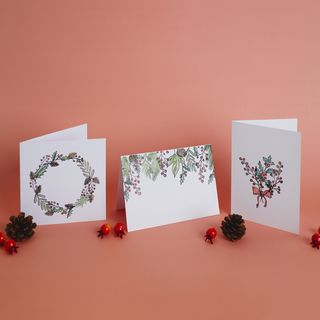 Cards with a stamped design