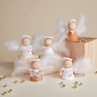 Kit cr&eacute;atif VBS &laquo; Anges en pots en terre cuite &raquo;