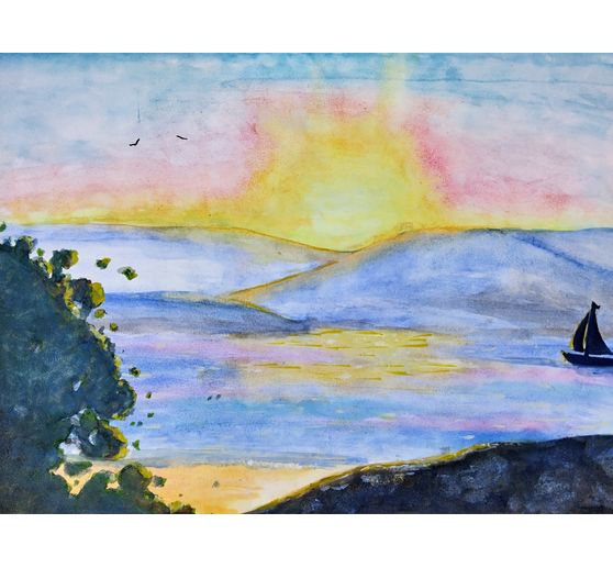 216_Minzowerin_Sonnenaufgang &uuml;ber dem See