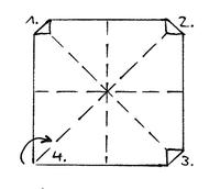 Papillon pliage étape 2