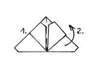 Papillon pliage étape 5