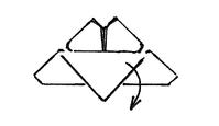 Papillon pliage étape 6