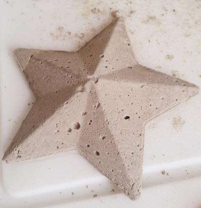 Faire des étoiles en béton 