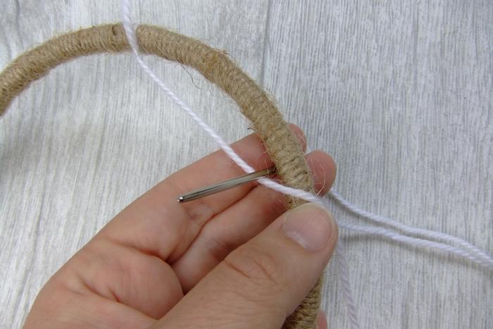 Handmade dreamcatcher - weaving the web1