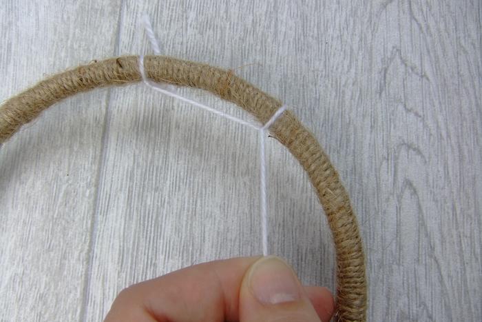 Handmade dreamcatcher - weaving the web2