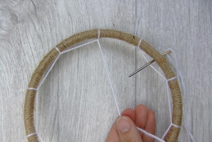 Handmade dreamcatcher - weaving the web4