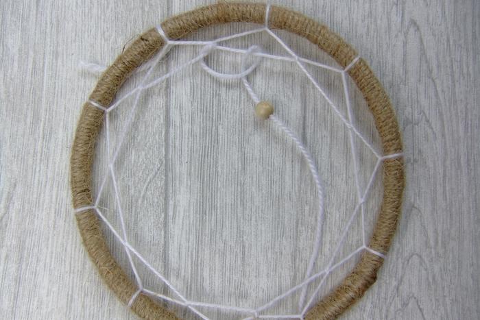 Handmade dreamcatcher - weaving the web7
