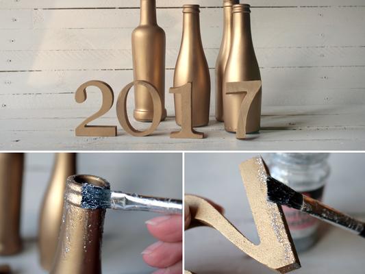 numbers DIY for New Year's Eve