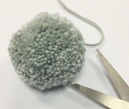 Keychain with pompom