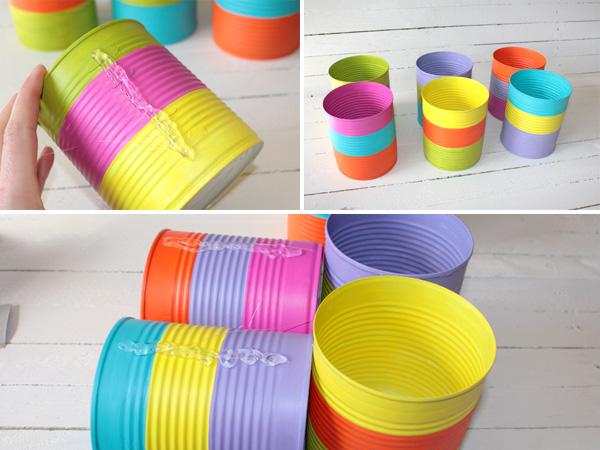 Painting cutlery cups yourself