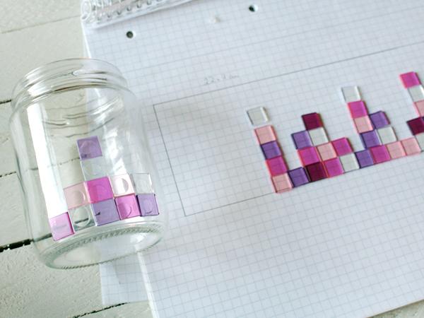 Coller des mosaïques sur des lanternes