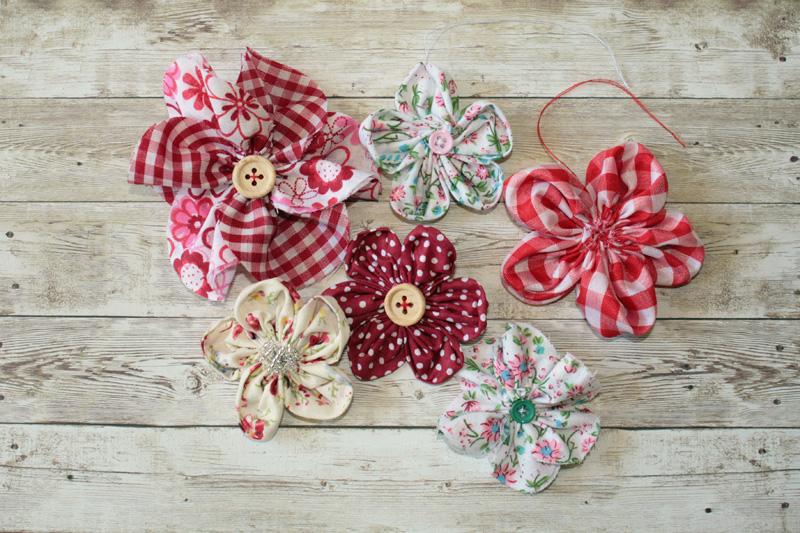 Lot De 10 Fleurs En Chiffon Rouge PATIKIL - Parfaites Pour Décorations Mariage Et DIY !