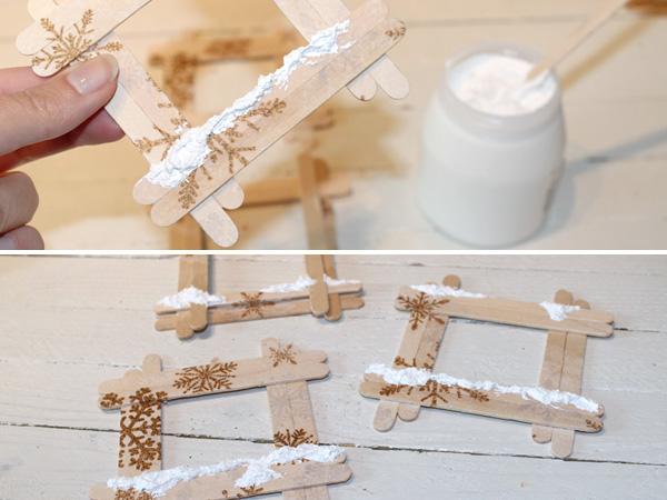 Gift idea: Picture frame_deco snow Gift idea: DIY picture frame with decorative snow. Great Christmas gift idea