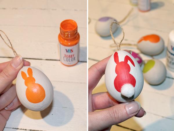 Paint Easter eggs colorfully