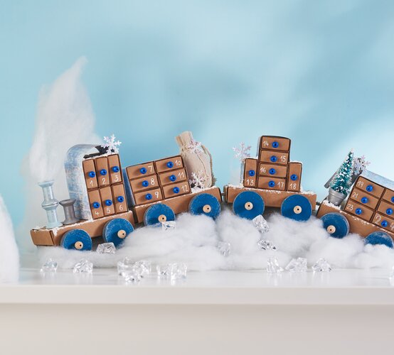 Calendrier De L'Avent Vide DIY - 10 Boîtes En Papier à Remplir - Compte à Rebours Noël - Idéal Pour Surprises, Bonbons Ou Petits Cadeaux