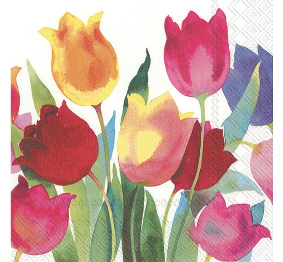 Serviette « Saison des tulipes »