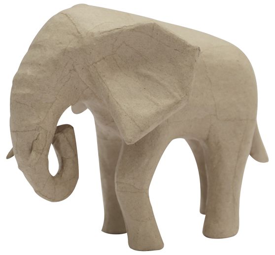 Éléphant africain en papier mâché