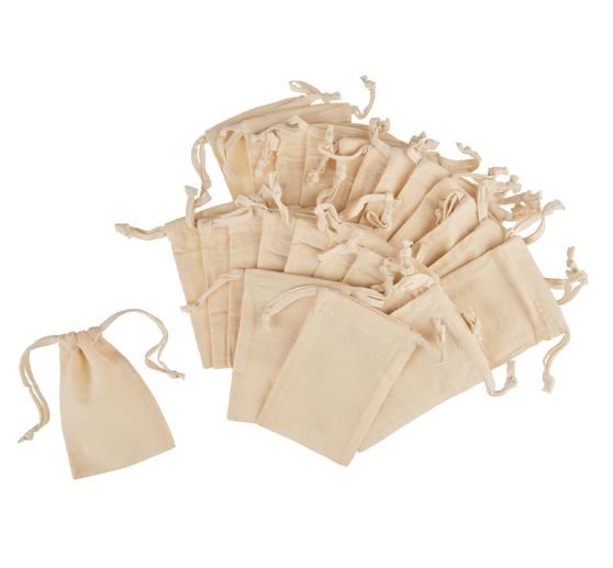 VBS Petits sacs en coton, 12 pc., env. 10 x 15 cm