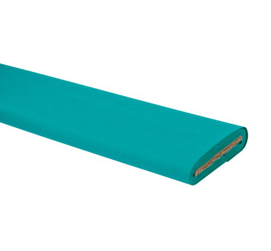 Tissu coton uni, au mètre, 147 cm, Vert turquoise