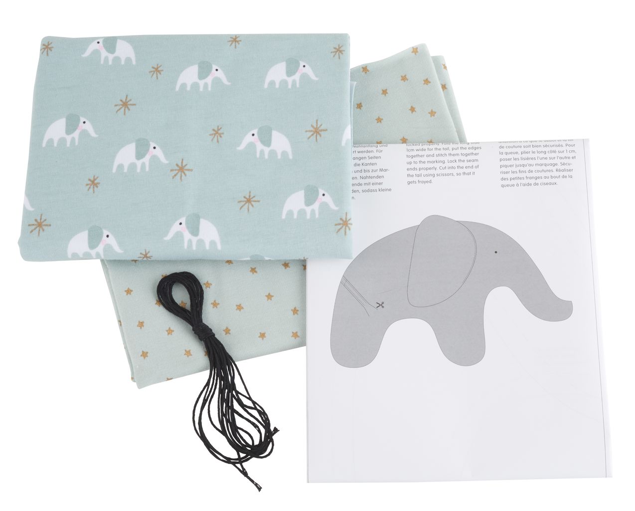 Kit De Couture Doudou En Tissu Elephant Loisirs Creatifs Vbs