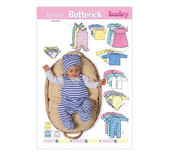 Patron Butterick B5585 « Vêtements pour bébé »