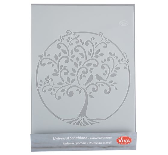Pochoir Arbre De Vie A4 Loisirs Creatifs Vbs Hobby
