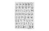 Set tampons Clear « Alphabet », env. 7,4x10,5cm