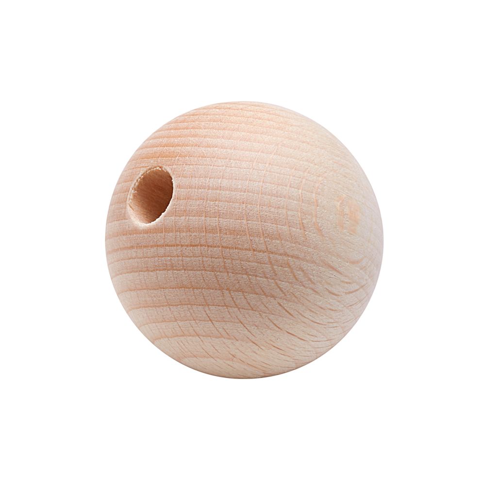 Boule En Bois Rayher ø30mm Non Percée - Pour Bricolage, Déco Ou Loisirs Créatifs