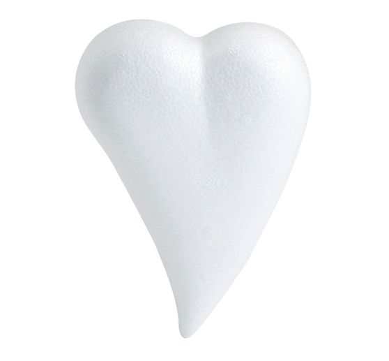 Coeur en polystyrène, forme goutte