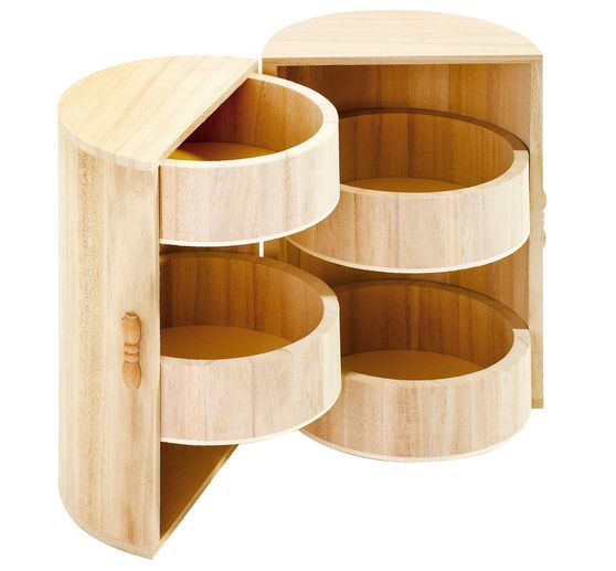 Petite Armoire Vbs Ronde Bois 4 Tiroirs H 20 5 X O 15 Cm Loisirs Creatifs Vbs Hobby Service