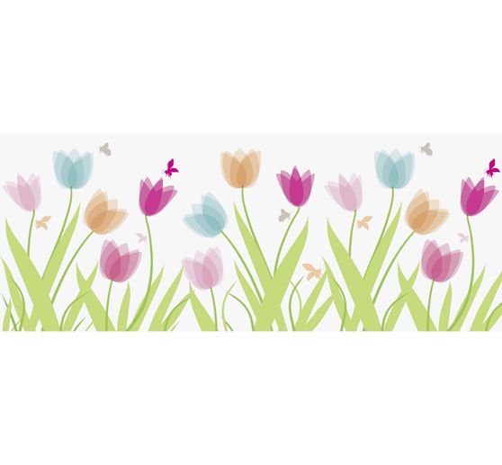 Frise Adhesive Pour Fenetres Tulipes 7 5 X 200 Cm Loisirs