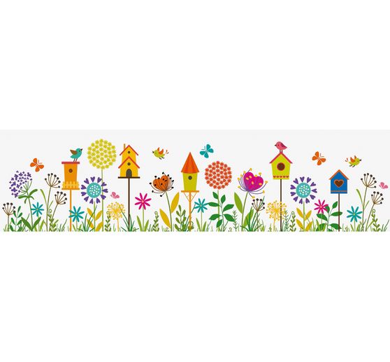 Frise adh sive pour fen tres prairie en fleurs 7 5 x 200 cm