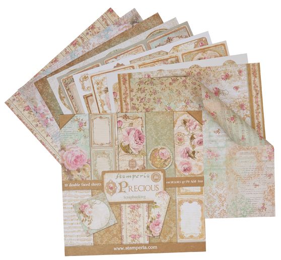 Bloc scrapbooking « Precious », 10 feuilles, 30,5x30,5cm Loisirs