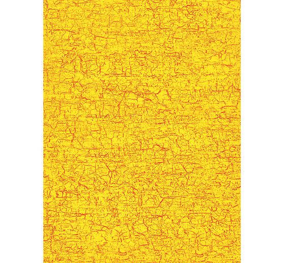 Papier Décopatch « Craquelé jaune », paquet de 3 pc., env. 30 x 39 cm, env. 20 g/m²