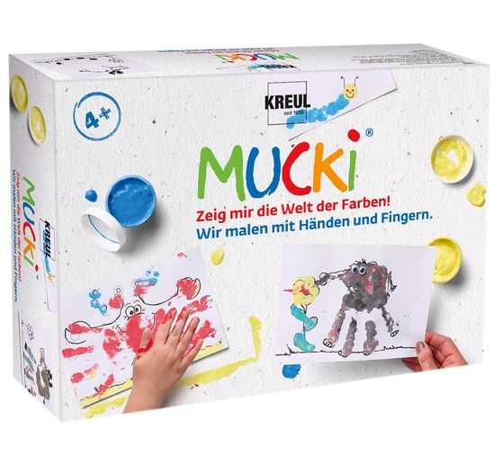 Set Mucki pour peindre avec les mains et les doigts