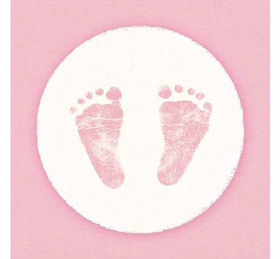 Serviette Pieds De Bebe Roses Loisirs Creatifs Vbs Hobby Service