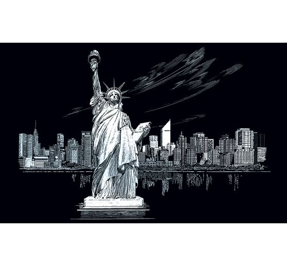 Carte à gratter « Statue de la Liberté »